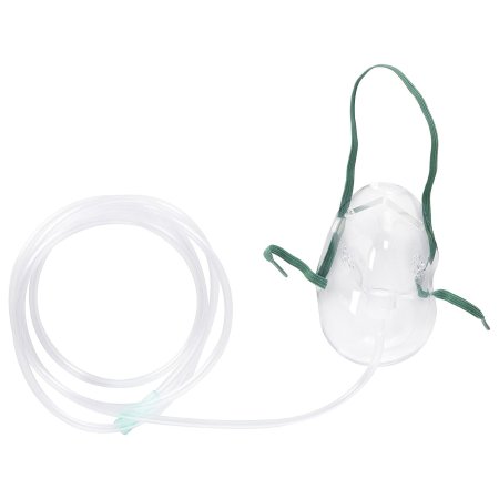Mask Oxygen AirLife® Elongated Style Adult One Size Fits Most Adjustable Head Strap (1/EA 50/CS) by AirLife  ID 001201-